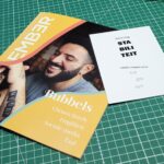EMBER magazine - voorpagina + typografie kaartje